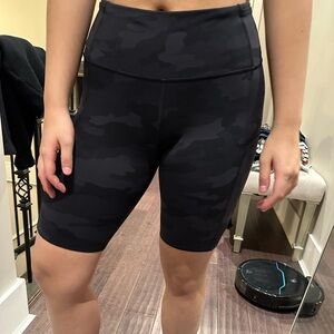 Women's Black Camo Shorts